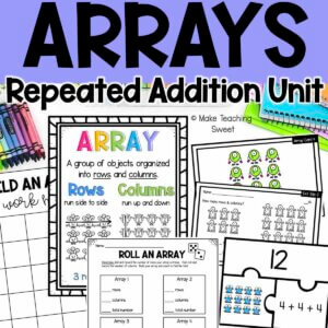 arrays repeated addition math unit