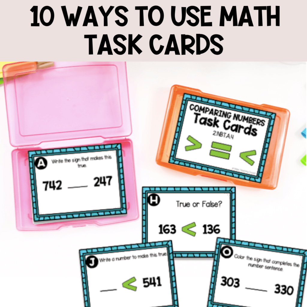 10 Ways to Use Math Task Cards