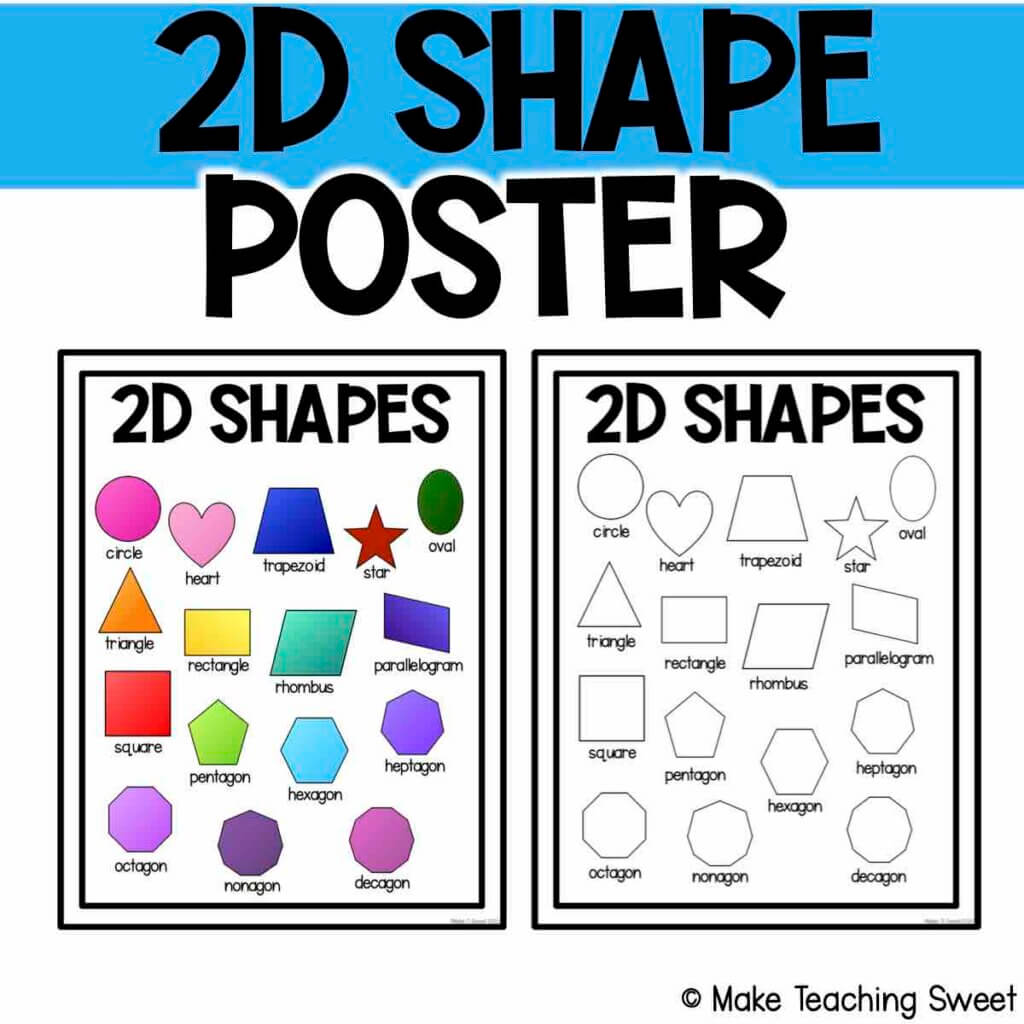 2D Shapes poster