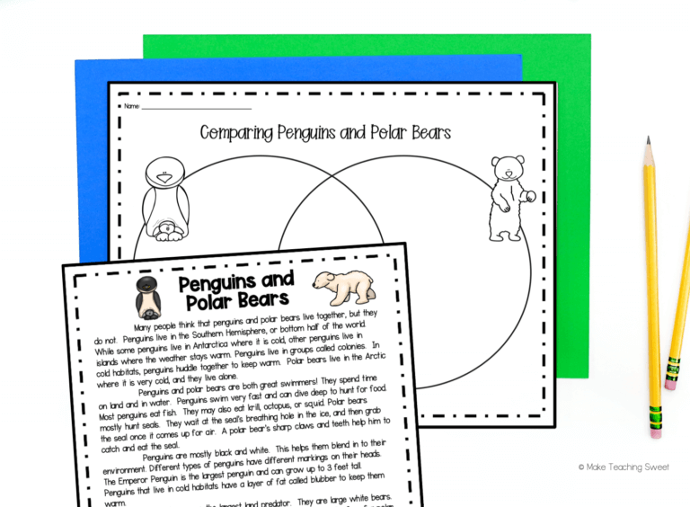 Nonfiction reading passage and comprehension activity