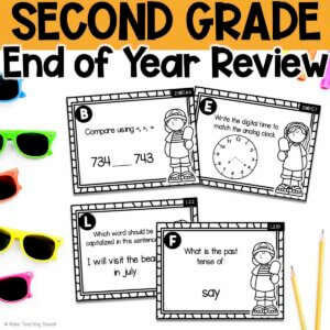 2nd Grade End of Year Review Cover