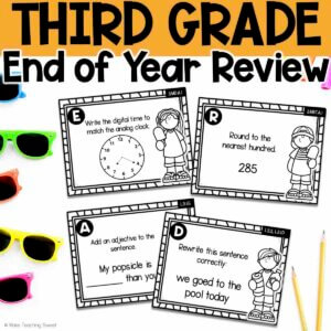 3rd Grade End of Year Review Cover